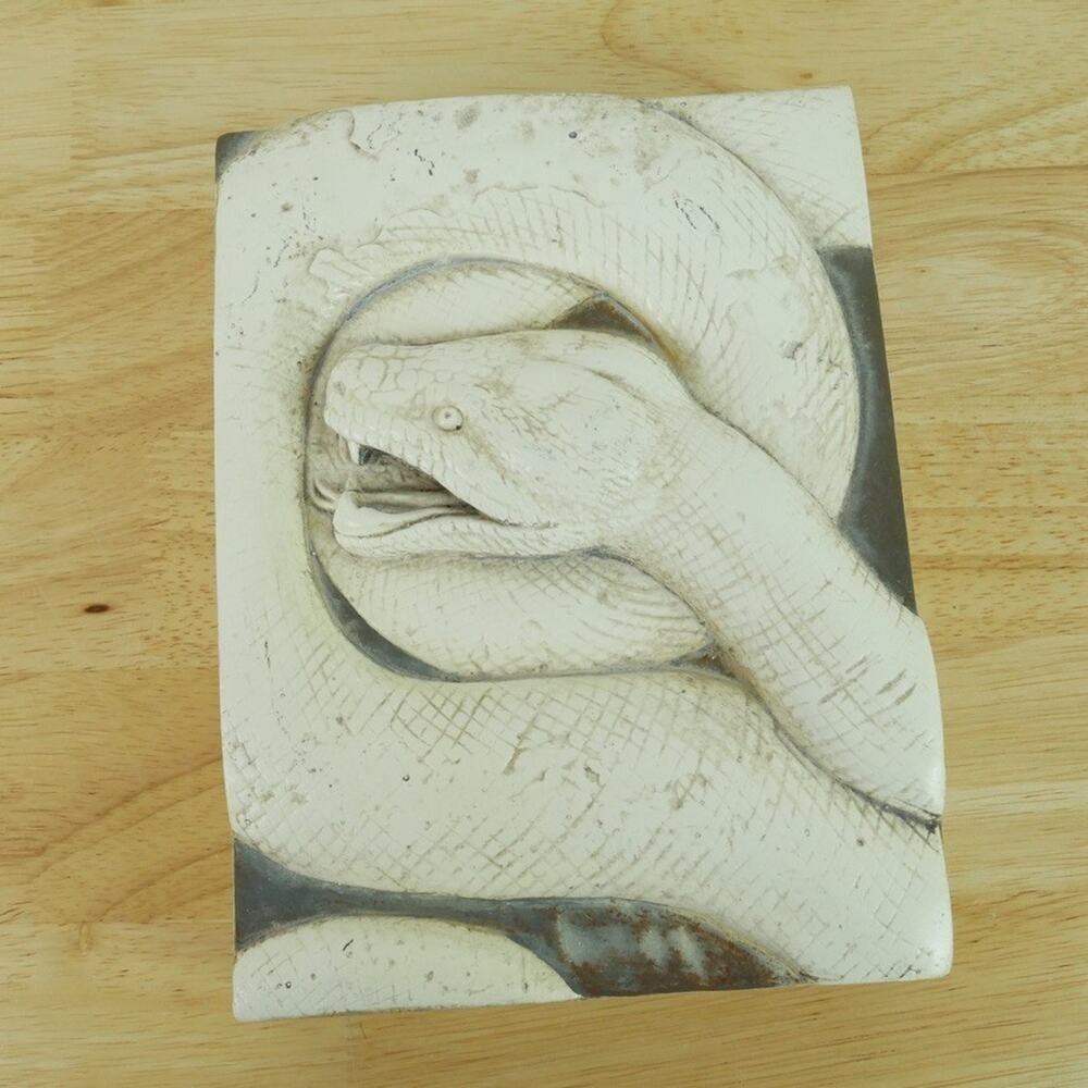 Sid Dickens The Healer Memory Blocks Tile T-286 Serpent Snake Retired Wall Art